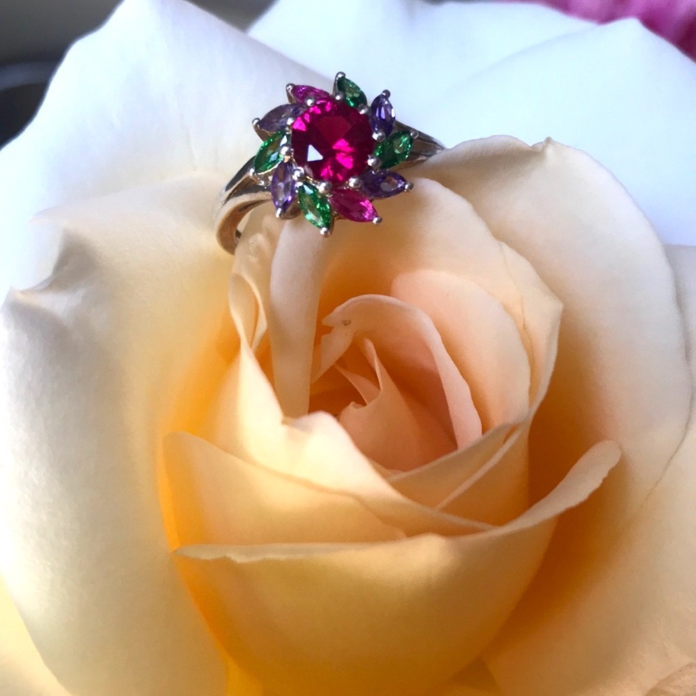 Ruby/ Sterling Ring - image 2